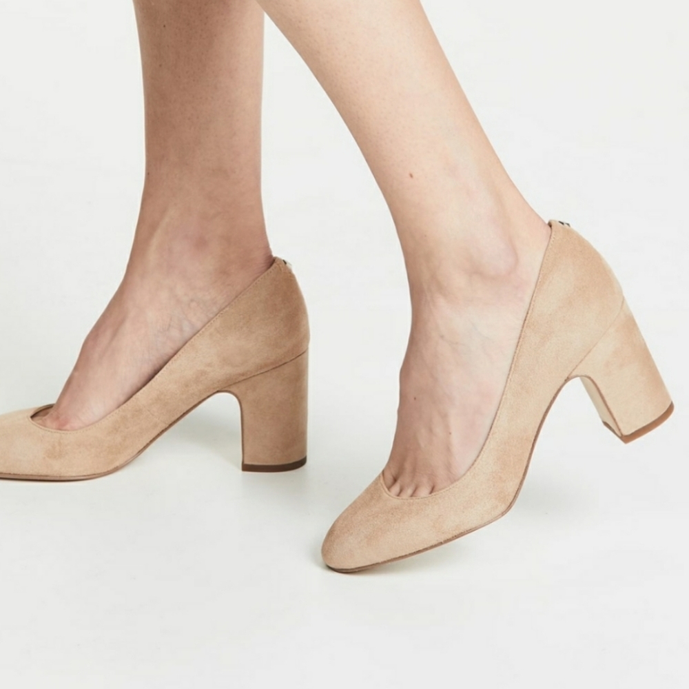 Sam Edelman Junie Suede Block Heels Size 9.5 NWOB